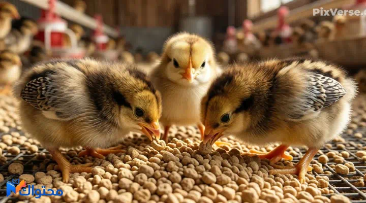 علف النامي لتسريع نمو الدواجن