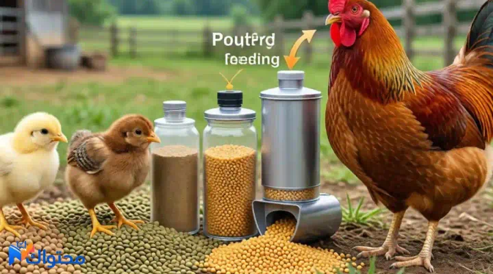 مراحل تغذية الدواجن من العلف البادي إلى العلف الناهي