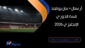 مباراة أرسنال ضد مان يونايتد في الدوري الإنجليزي 2026