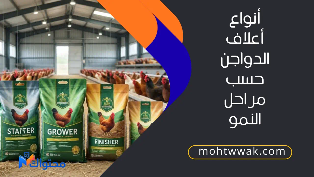 انواع اعلاف الدواجن حسب مراحل النمو