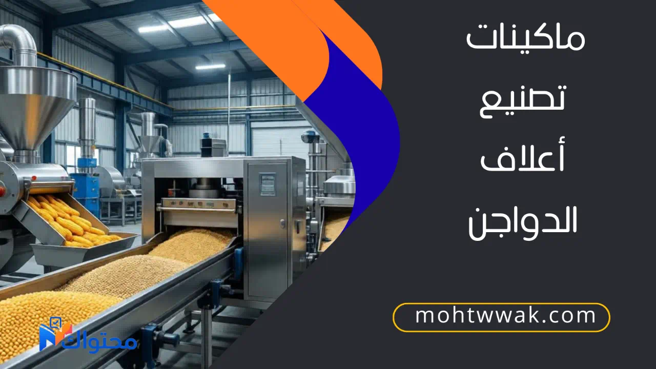 ماكينات تصنيع اعلاف الدواجن داخل مصنع اعلاف حديث بطاقة إنتاجية مختلفة