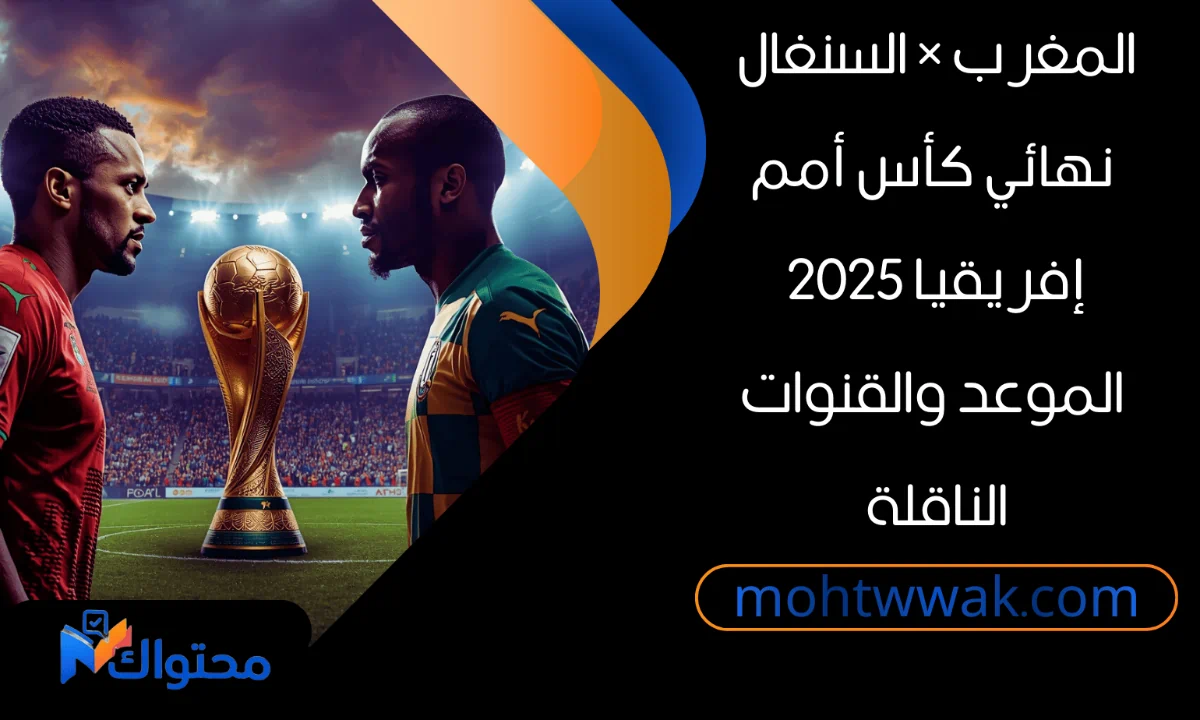 مباراة المغرب والسنغال في نهائي كأس أمم إفريقيا 2025 والقنوات الناقلة