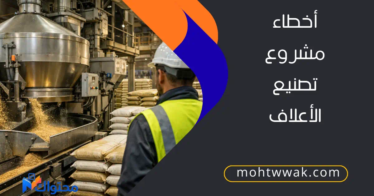 أخطاء شائعة تؤدي إلى فشل مشروع تصنيع الأعلاف داخل مصنع إنتاج حديث