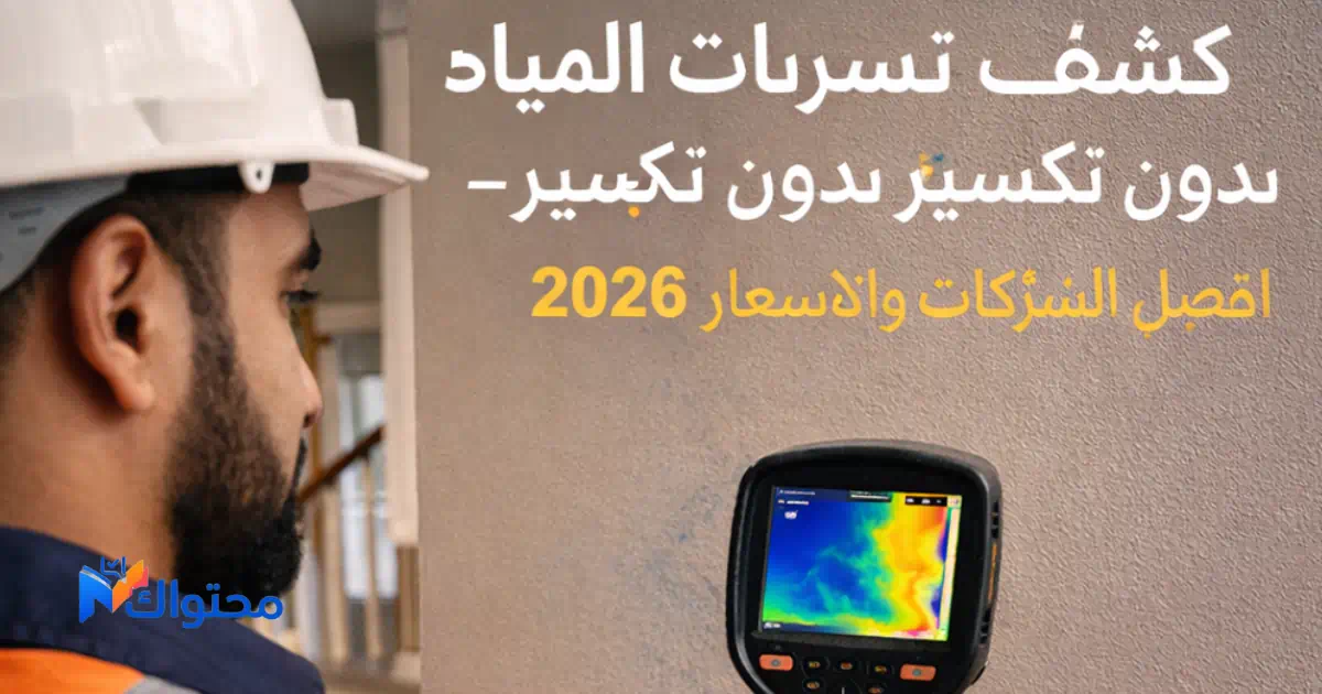 فني يستخدم جهاز كشف تسربات المياه الحديث داخل منزل في السعودية