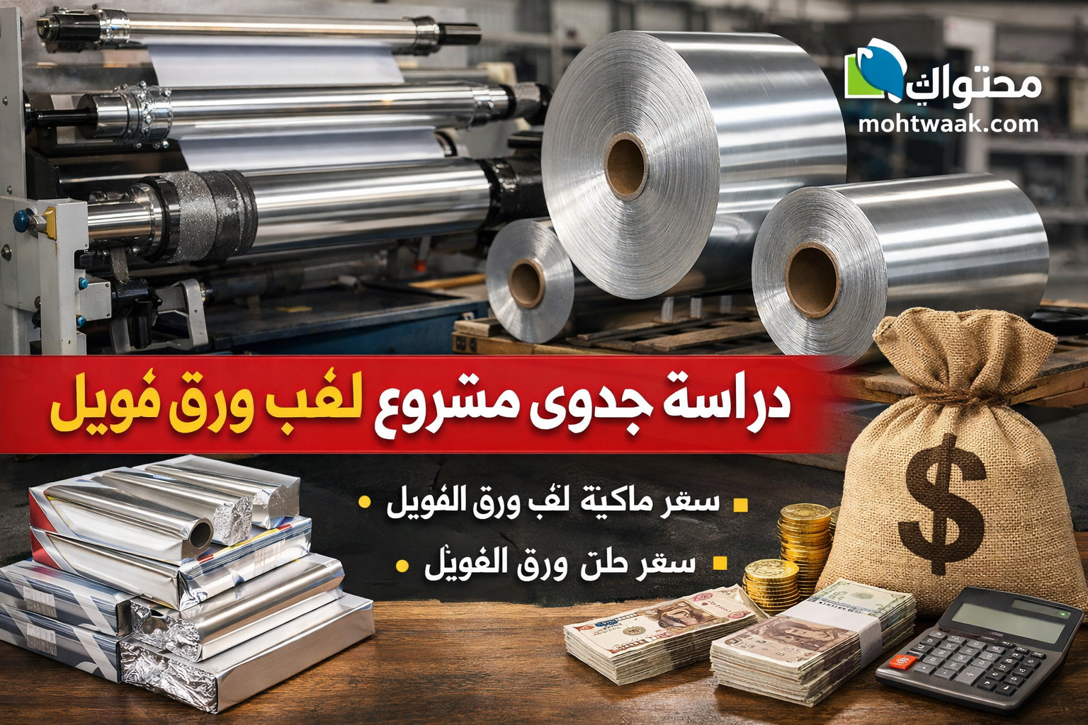 دراسة جدوى مشروع لف ورق الفويل