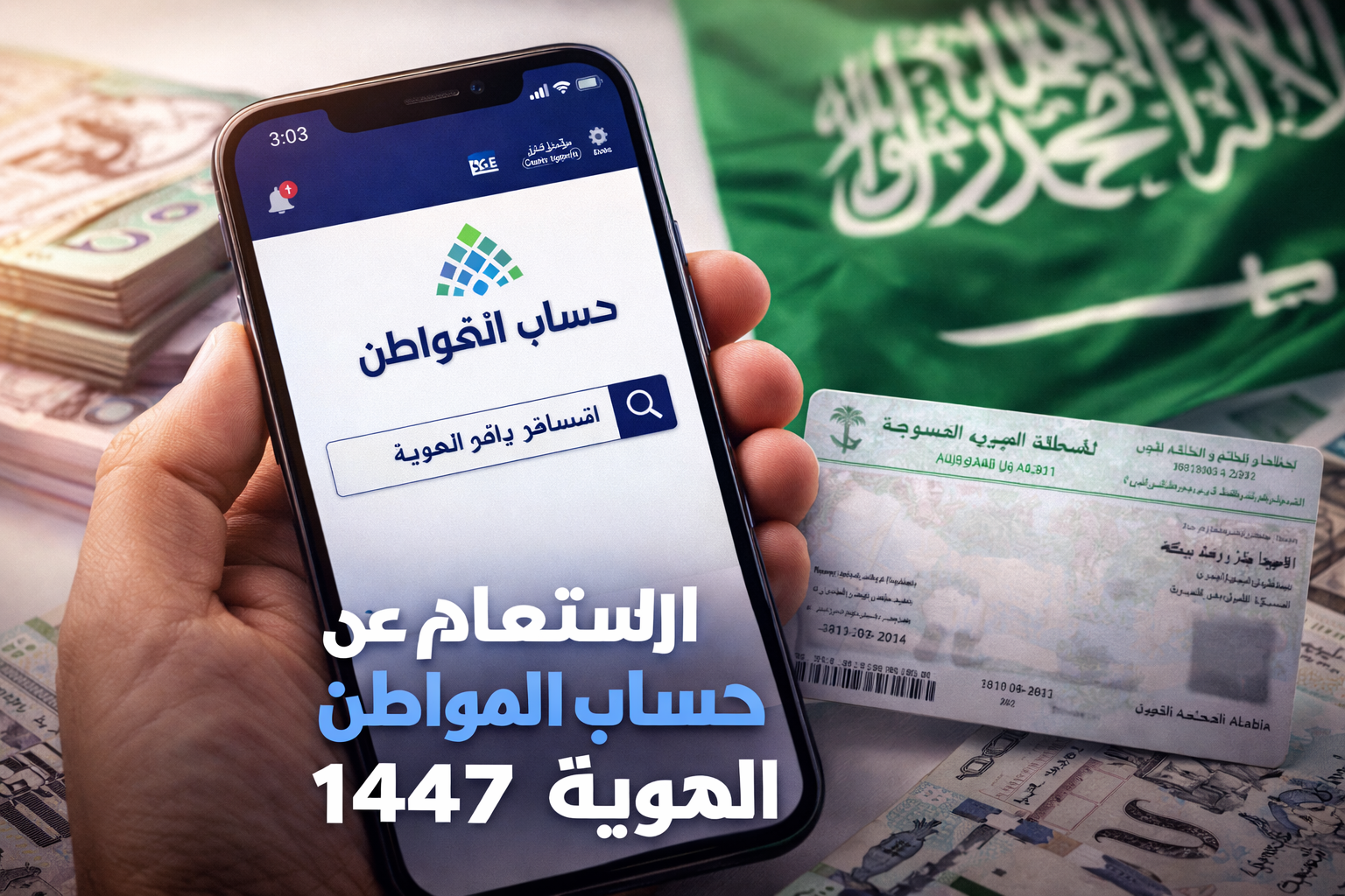 الاستعلام عن حساب المواطن برقم الهوية 1447