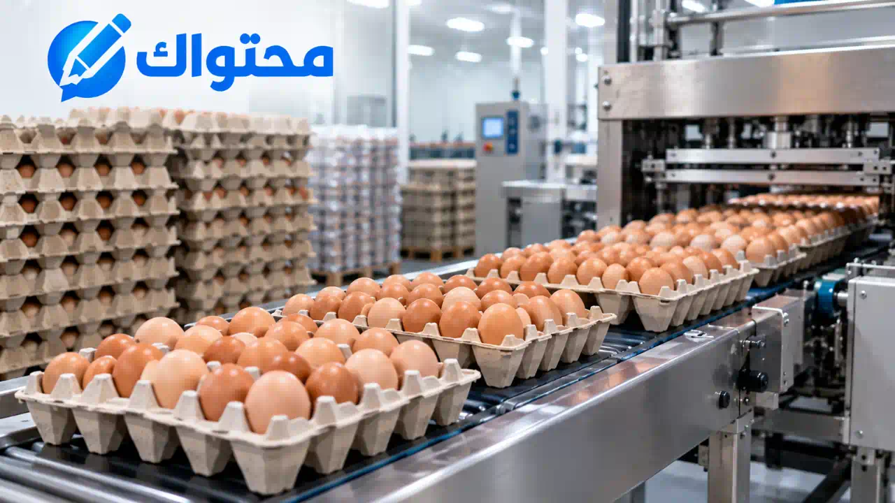 خط إنتاج أطباق البيض